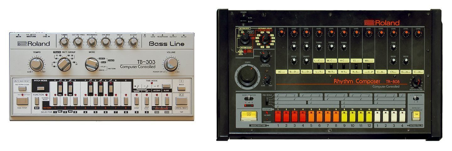Roland TR-808 и TB-303